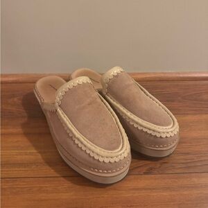 Seychelles Tan Suede Mules 9.5